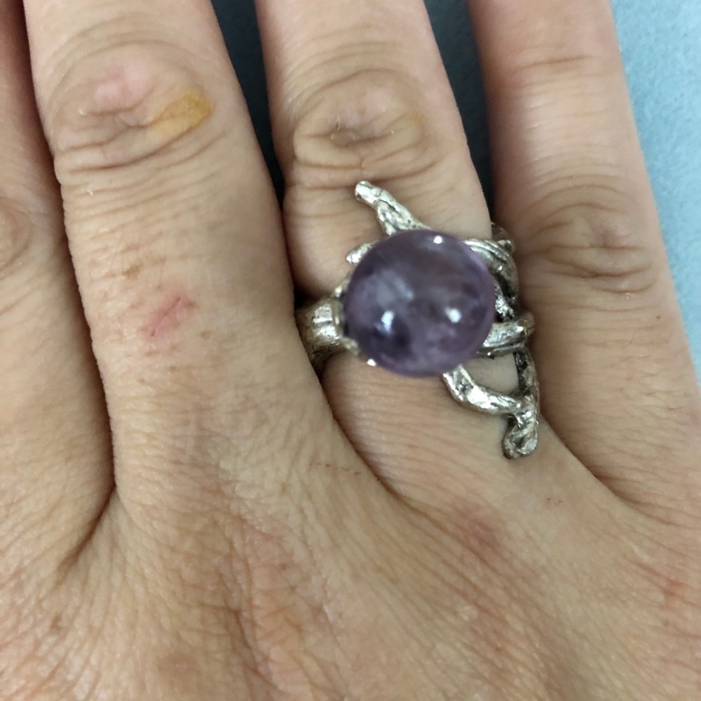 Amethyst Branch Ring
